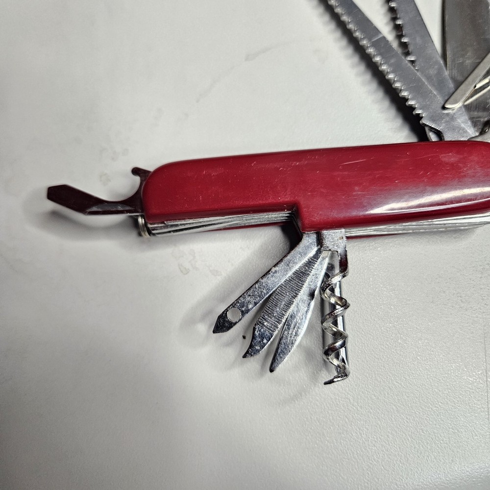 Multi Tool Pocket Knife Made In China Red Handles 11 Tools