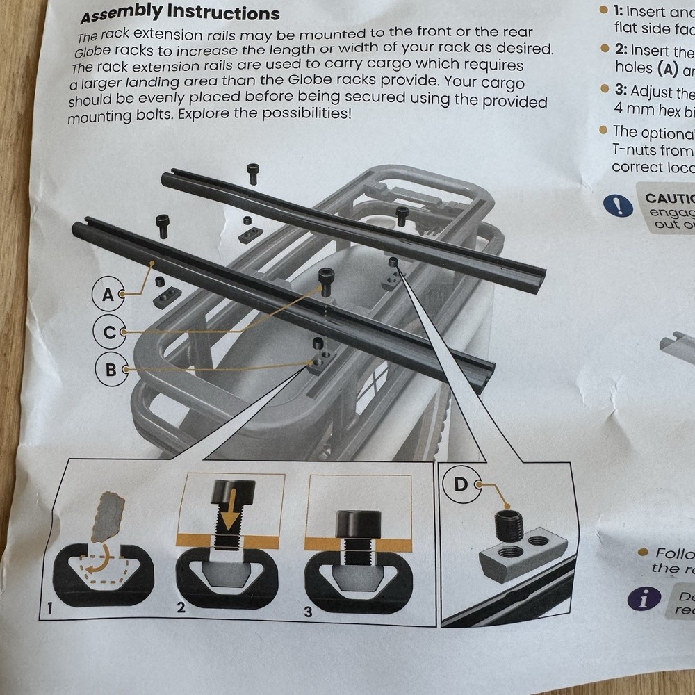 Specialized Globe DIY Rack Customization Kit Hardware Haul - Black NEW