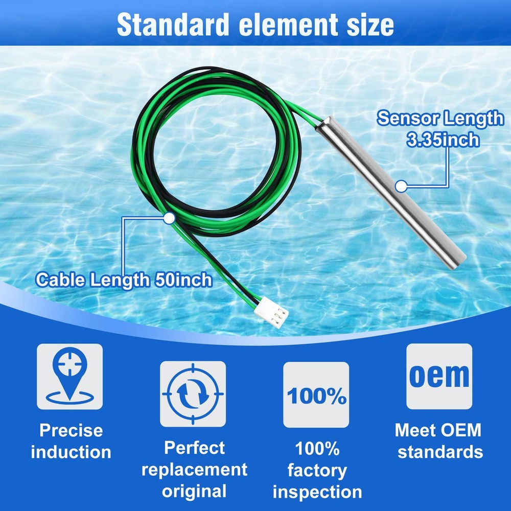 009577f Pool Temperature Sensor Lid Units Replacement for Raypak Heater Spa, Com