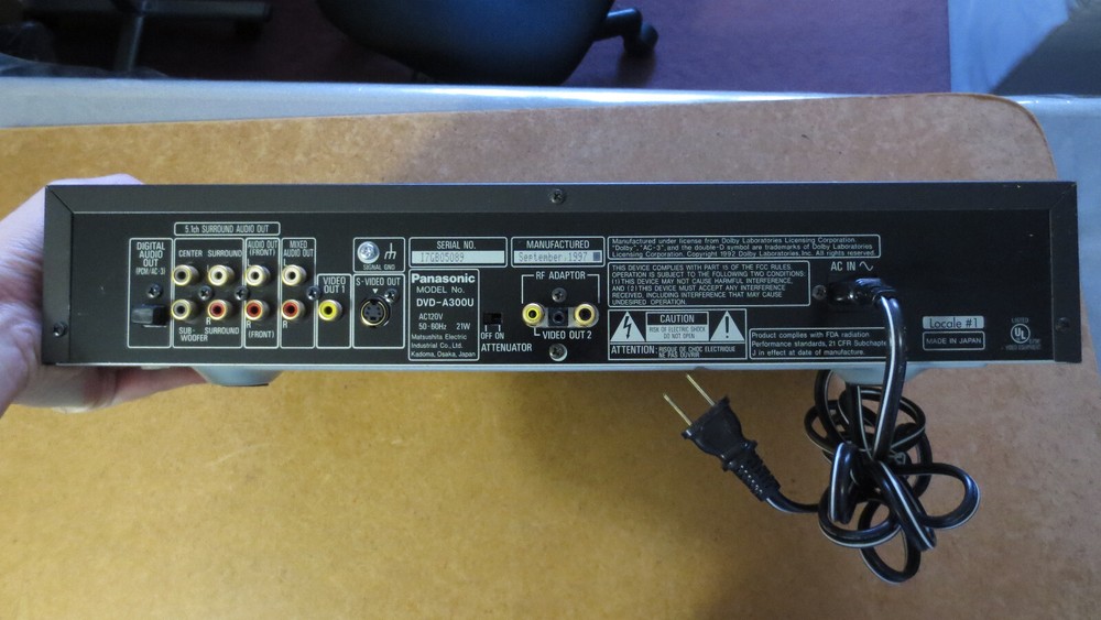 PANASONIC DVD-A300 Player CLASS AA DVD / CD PLAYER