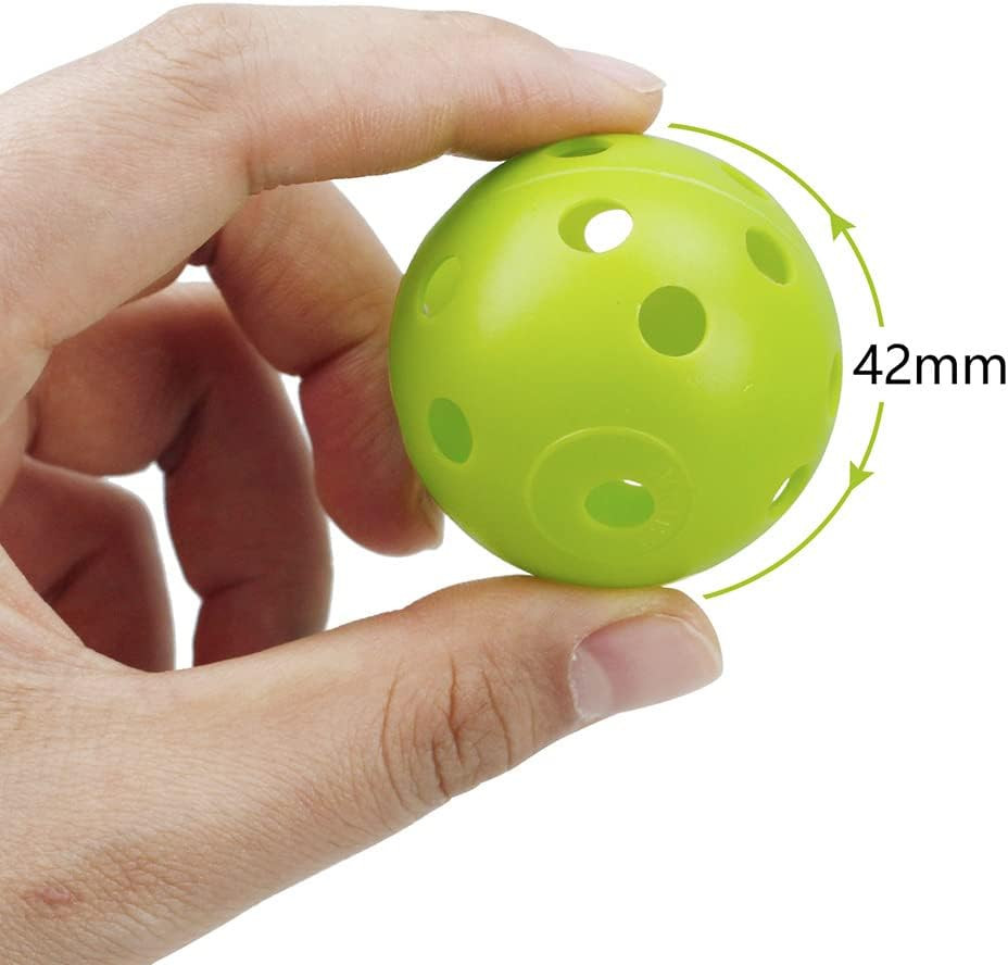 100 Pack Practice Golf Balls Airflow Hollow Plastic Golf Balls Practice Training