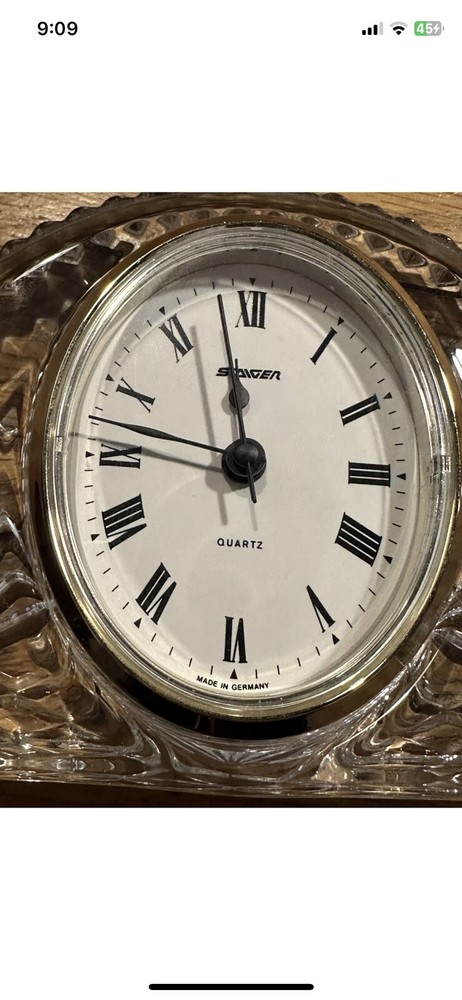 Cristal D’Arques Sunset Quartz Clock In Its Box
