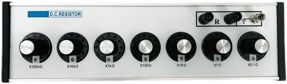 7 Dials DC Resistor DC Decade Resistance Box with Value 1111111.0Ω Step 0.1Ω