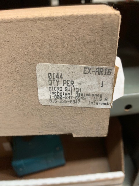 EXAR-16 HONEYWELL MICRO SWITCH