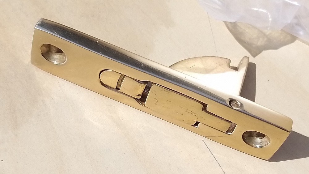 Retro Victorian style Brass window Lock Cupboard Latch Catch SECURITY