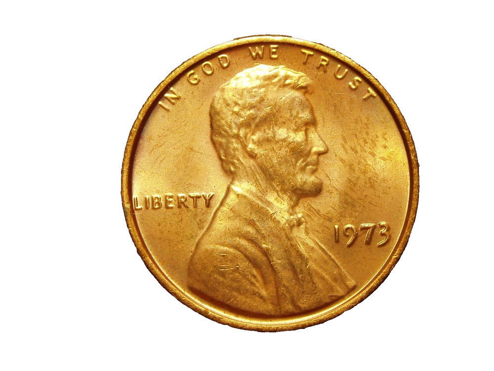 1973  UNC LINCOLN MEMORIAL CENT #8