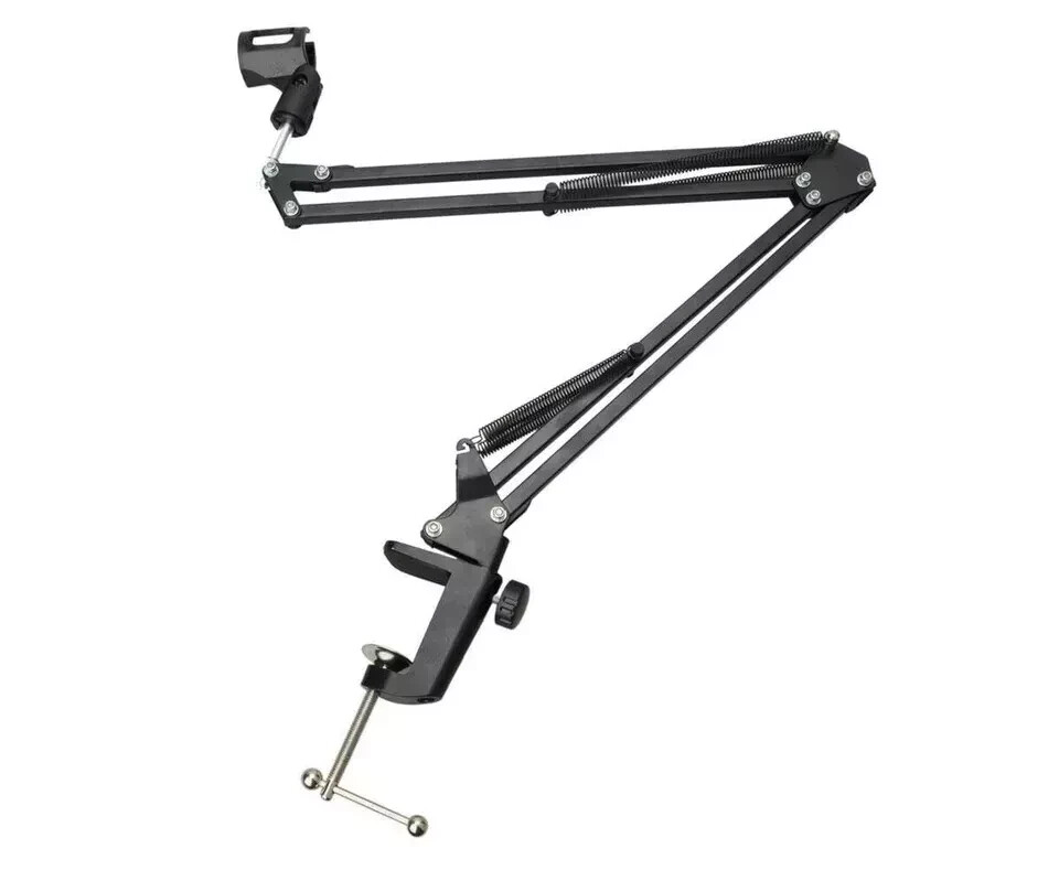 Professional Recording Microphone Stand - Adjustable Height, Sturdy & Versatile