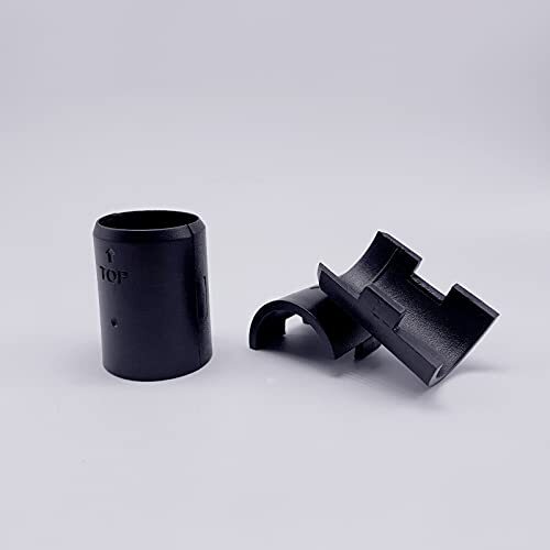 Plastic Wire Shelving Lock Clips Split Sleeves for 3/4" Post Diameter, 25 Pairs
