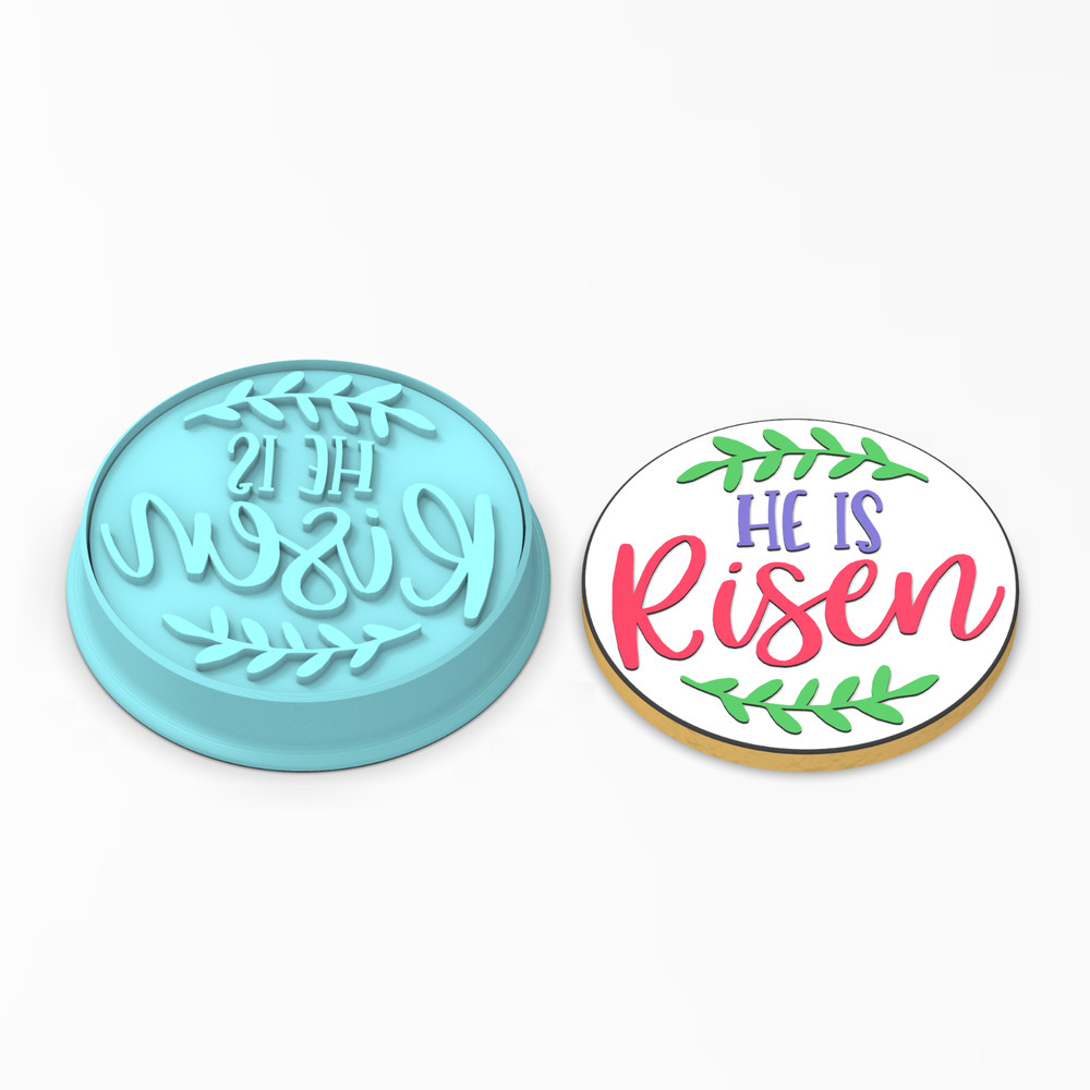 He is Risen Cookie Cutter & Stamp | April Easter