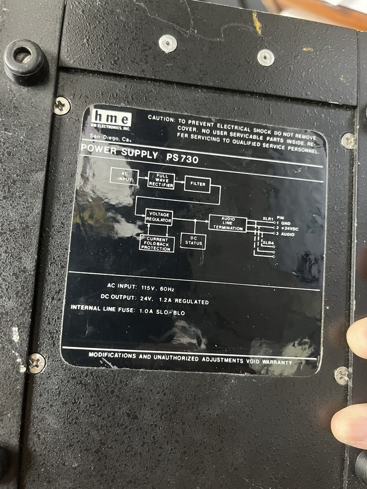 HME PS730 Intercom Power Supply