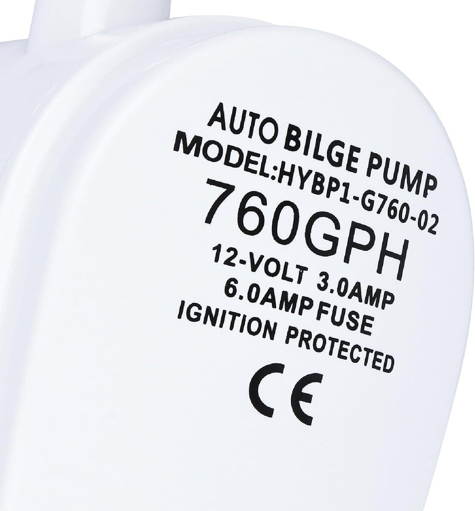 12V 760GPH Automatic Submersible Boat Bilge Water Pump Marine w/ Float Switch