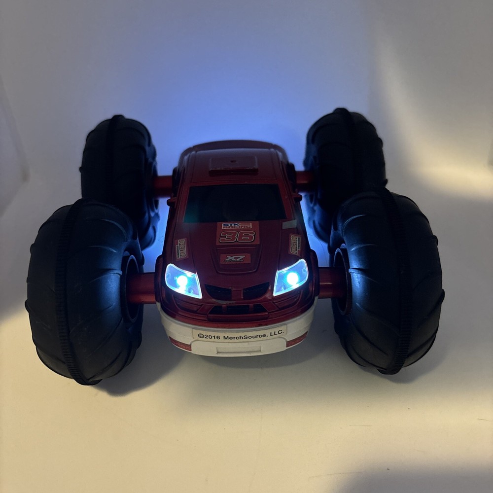 MerchSource RC Car Double Sided RC Car Red On One White On Other 2016