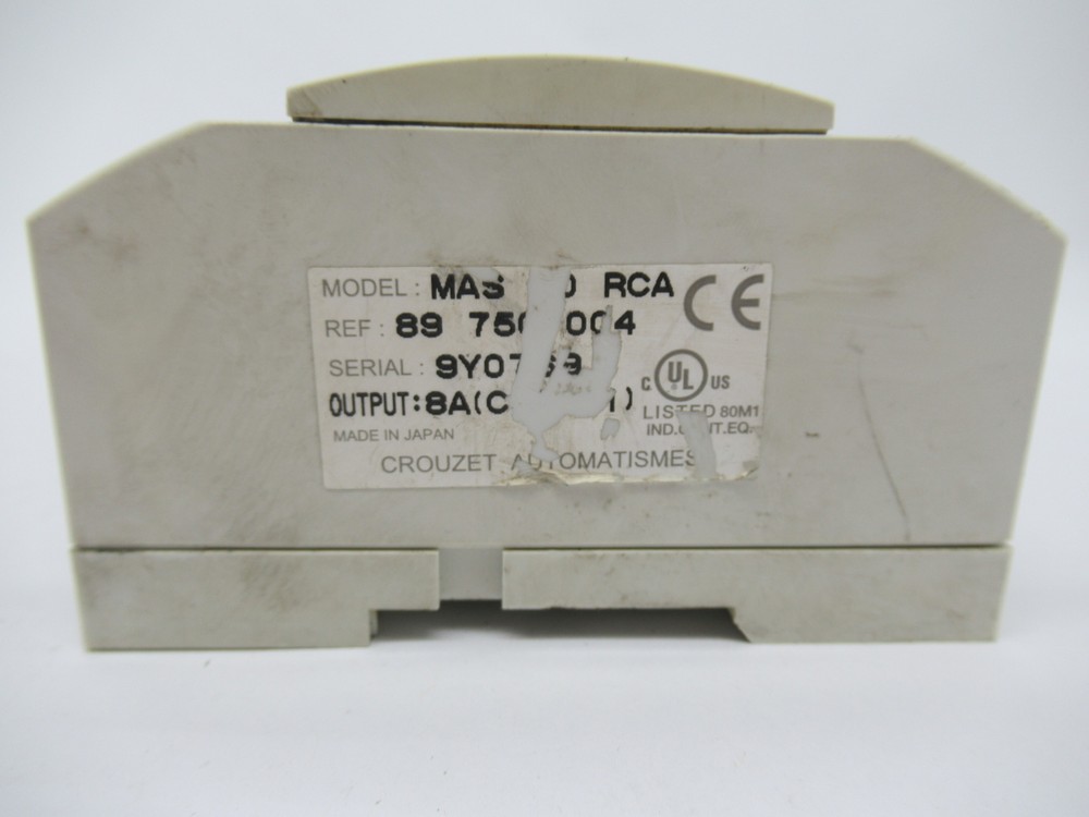 Crouzet MAS-20-RCA Micro-Controller 100-240VAC 8 Relay USED
