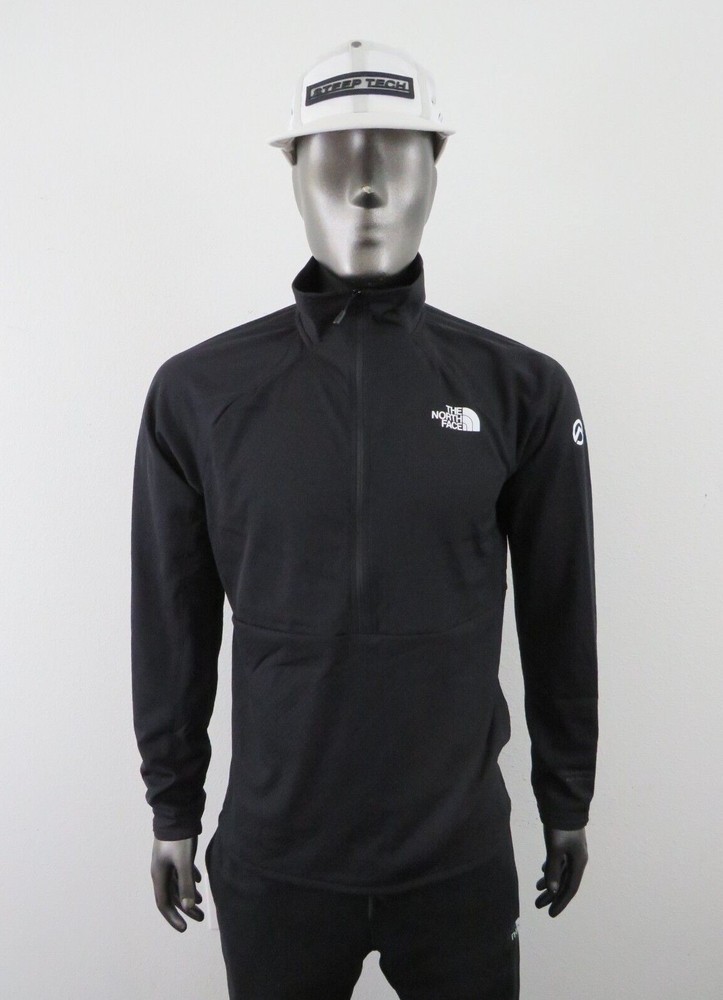 Mens North Face Summit 1/2 Zip Futurefleece Fleece Sweater Pullover Jacket Black