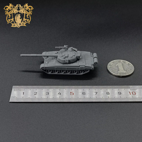 3D Printed 1/144 Soviet T-72B Main Battle Tank Unpainted Model