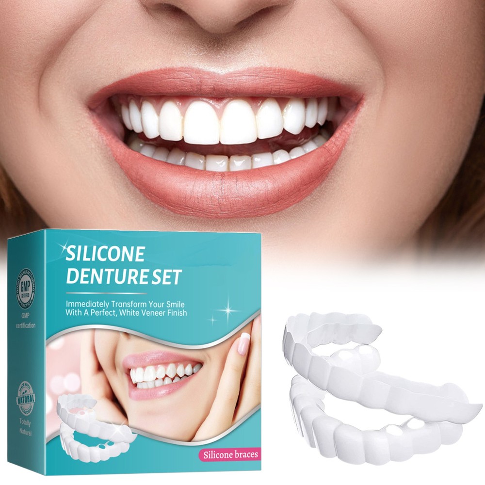 Teeth Dentures Tooth Replacement Set Upper And Lower Dentures For High Grade