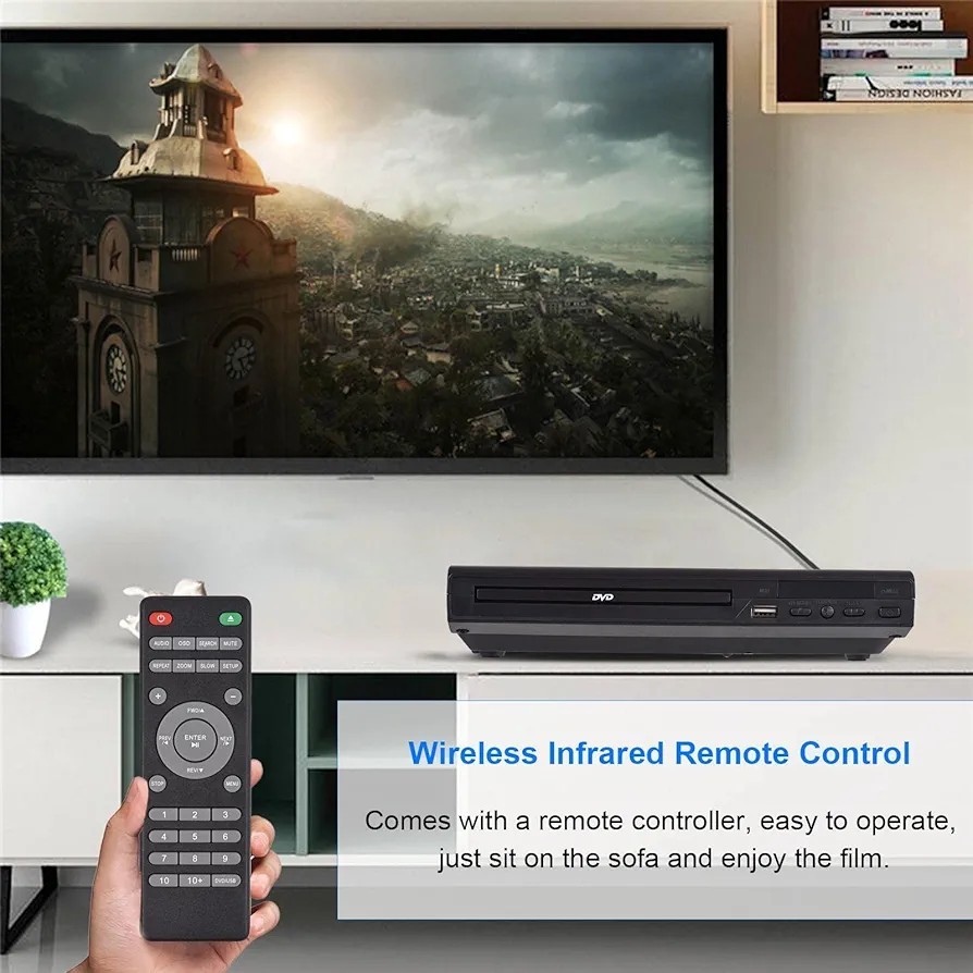 DVD Player DVD-225 Home DVD Multi Format DVD Player With Remote And RCA's