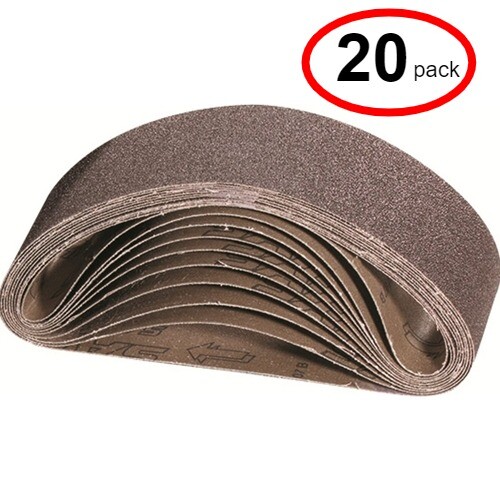 Sait 55346  - 3"x 21" 100g Sanding Belt  -  (20Pack)