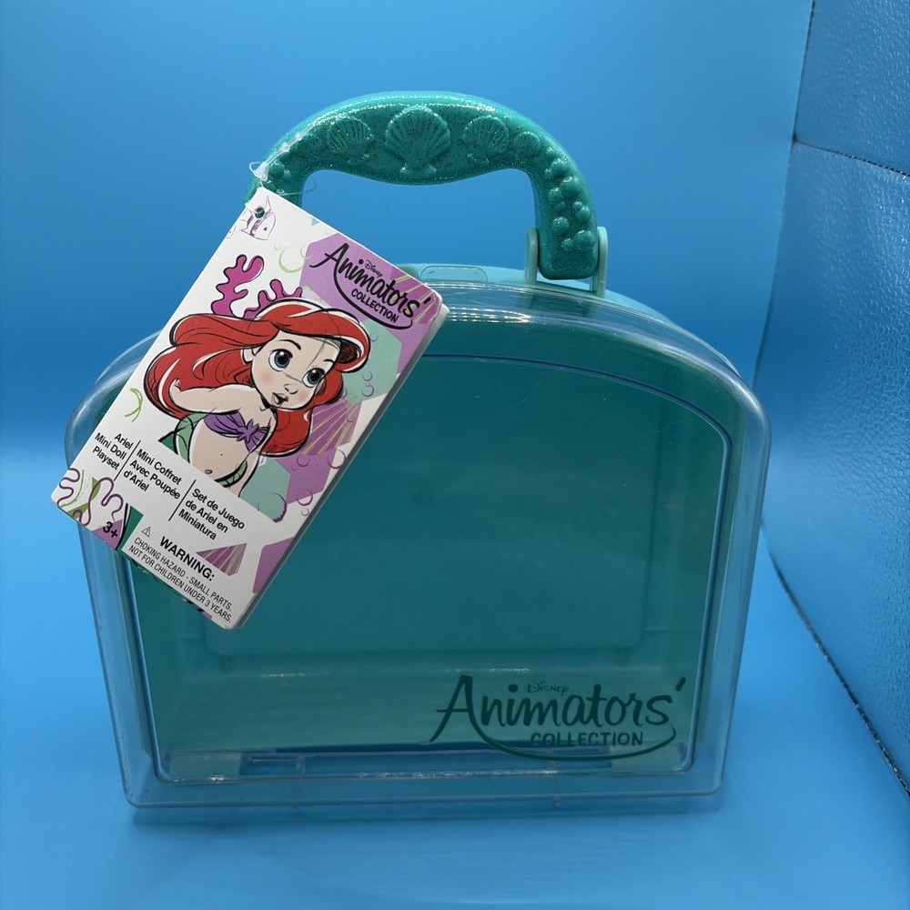 Disney Animator’s Collection Ariel Carry Case Storage Empty Mini Doll Trunk