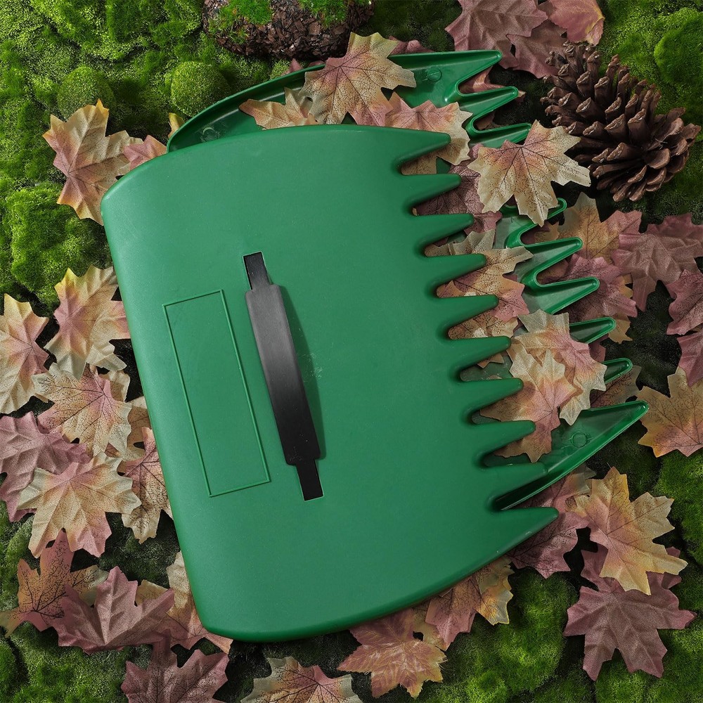6 Pcs Leaf Scoops Hand Rakes, Large Leaf Scoops and Claws Lightweight Plastic...