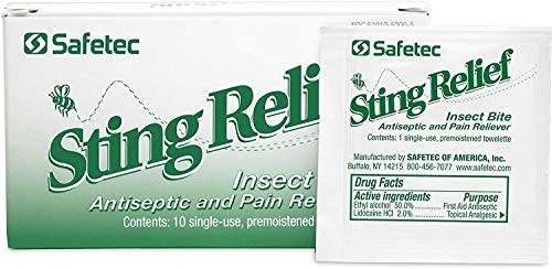 Safetec Sting Relief, 10 Packet Box