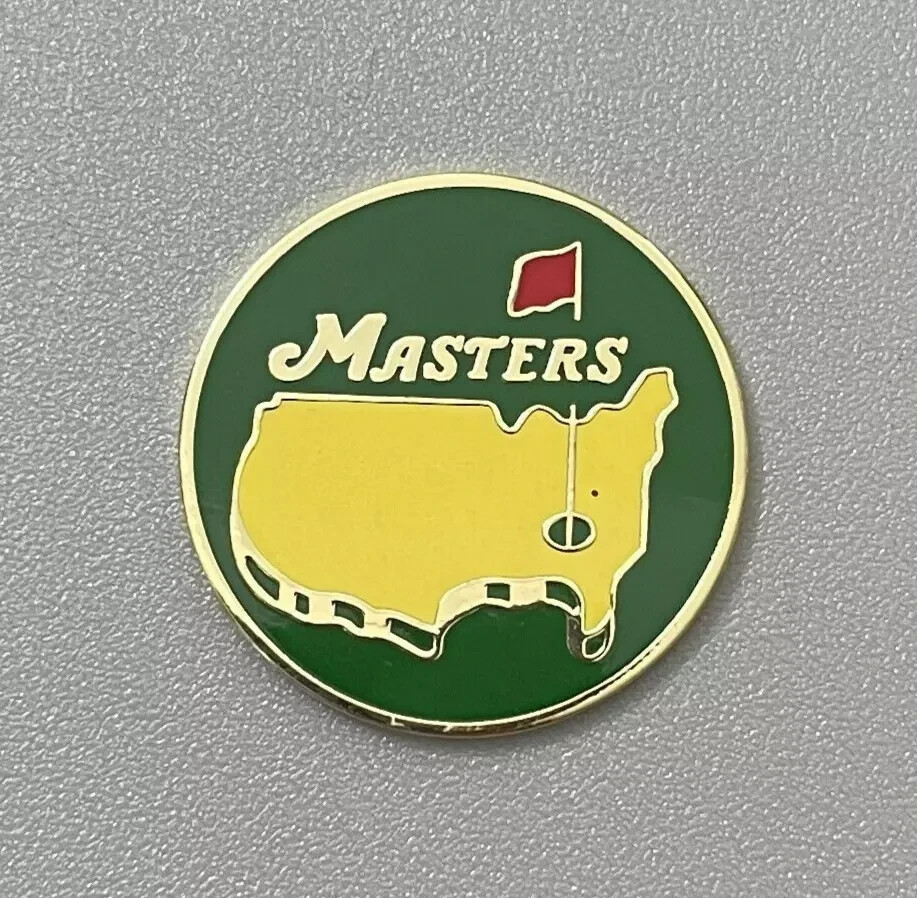(10) Bundle - Masters Golf Tournament Ball Marker 1" Diameter - 10 markers