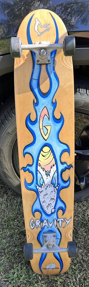 Vintage Gravity Longboard 45"  "glombe" Spoon Nose Design
