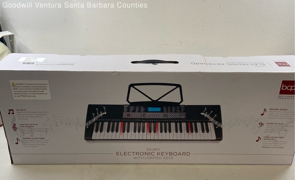 BCP Electronic Keyboard 54 Light up Keys