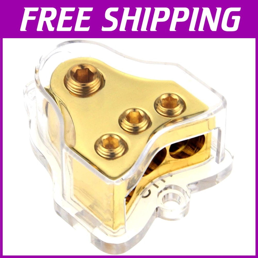 Copper Car Audio Power Distribution Block