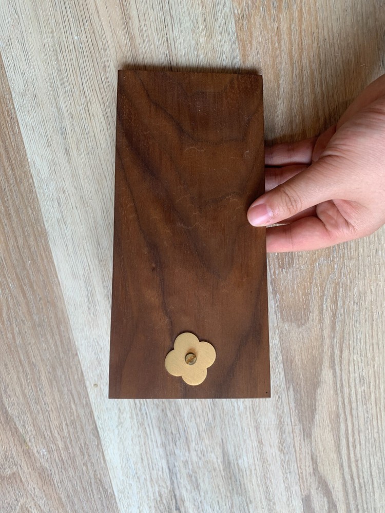 walnut wood board for menu display