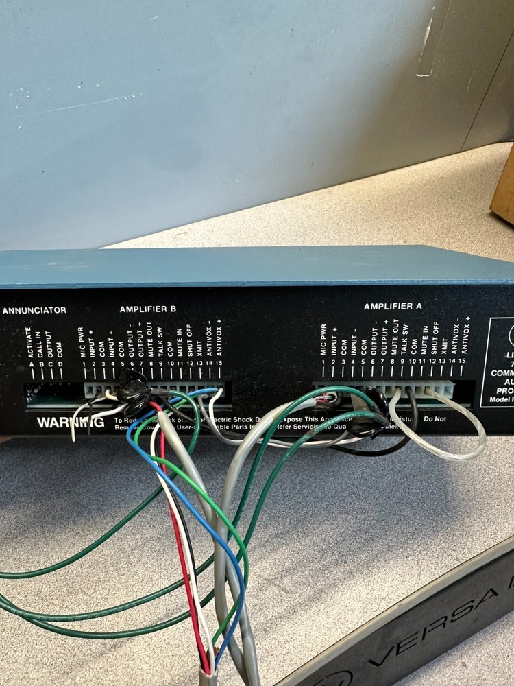 Communications Company Inc Programmable Dual Channel Intercom Amplifier IC-28 UL