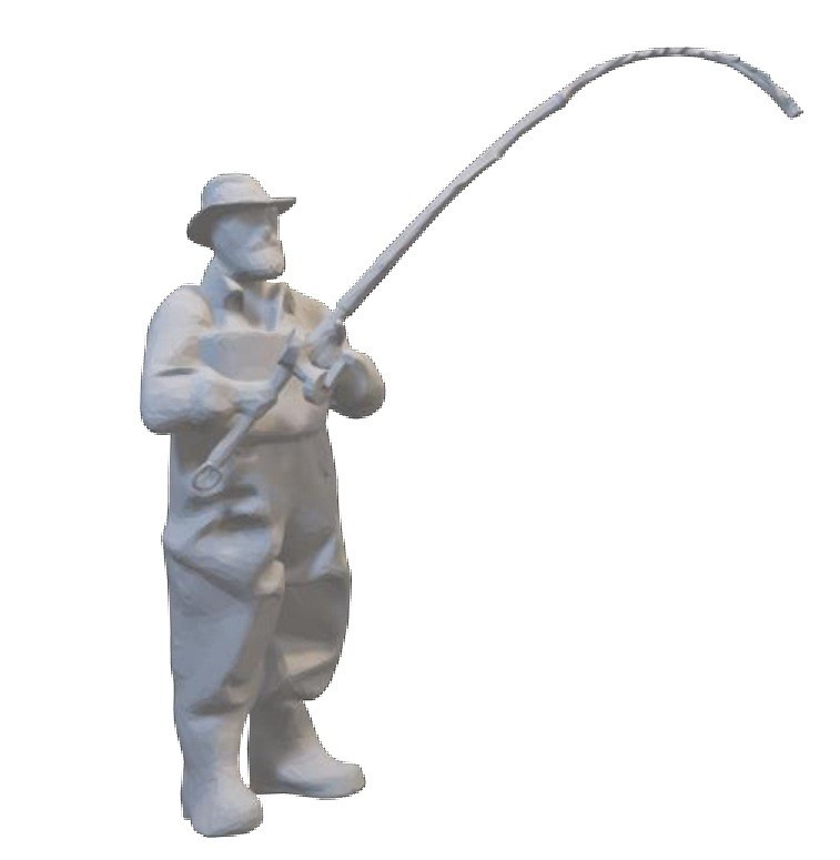 Resin printed Fisherman
