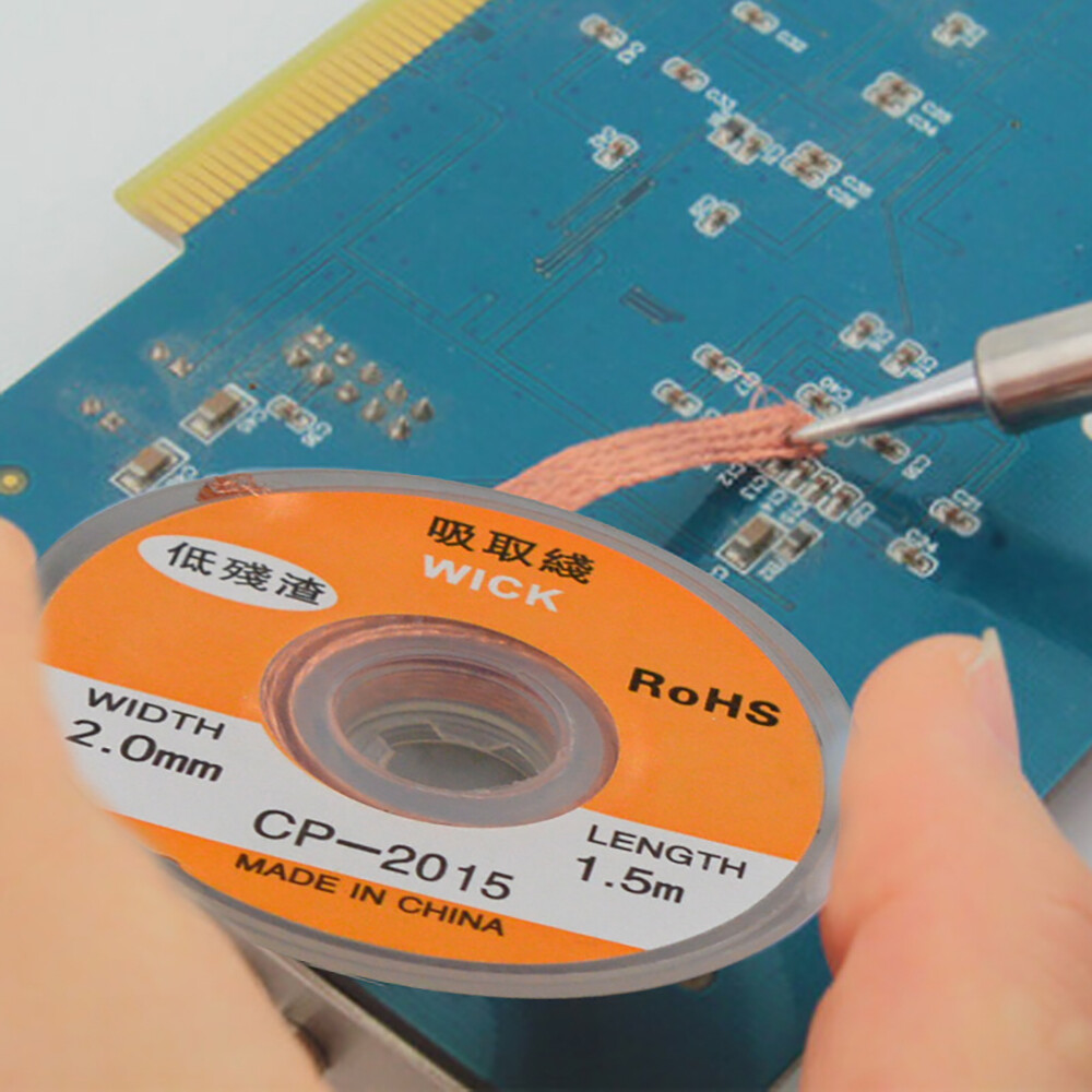 Solder Removal Braid Desoldering Wire Mesh Braid Tape Copper Braid for Soldering