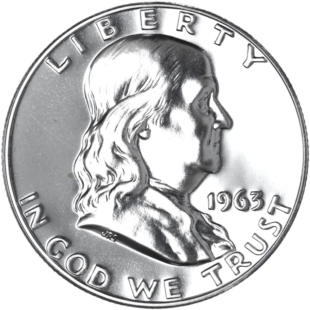 1963 (P) Franklin Half Dollar Gem Proof 90% Silver