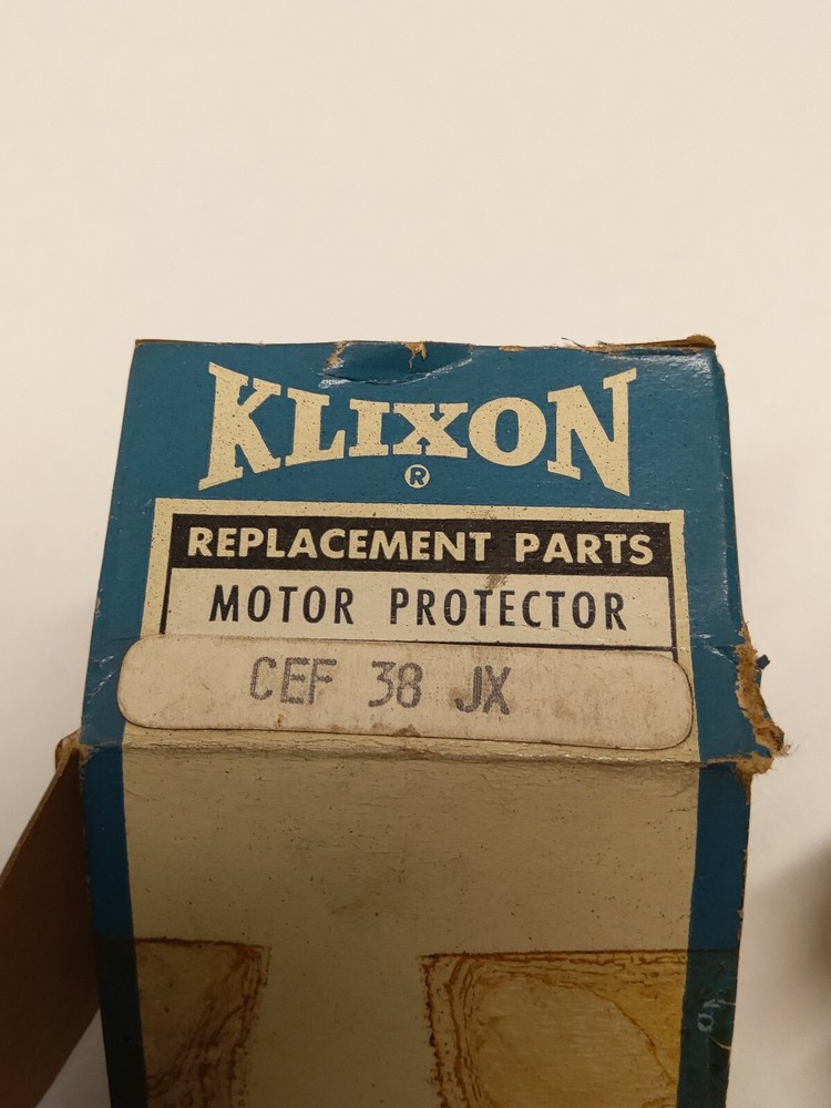 KLIXON MOTOR PROTECTOR CEF38JX (NIB)
