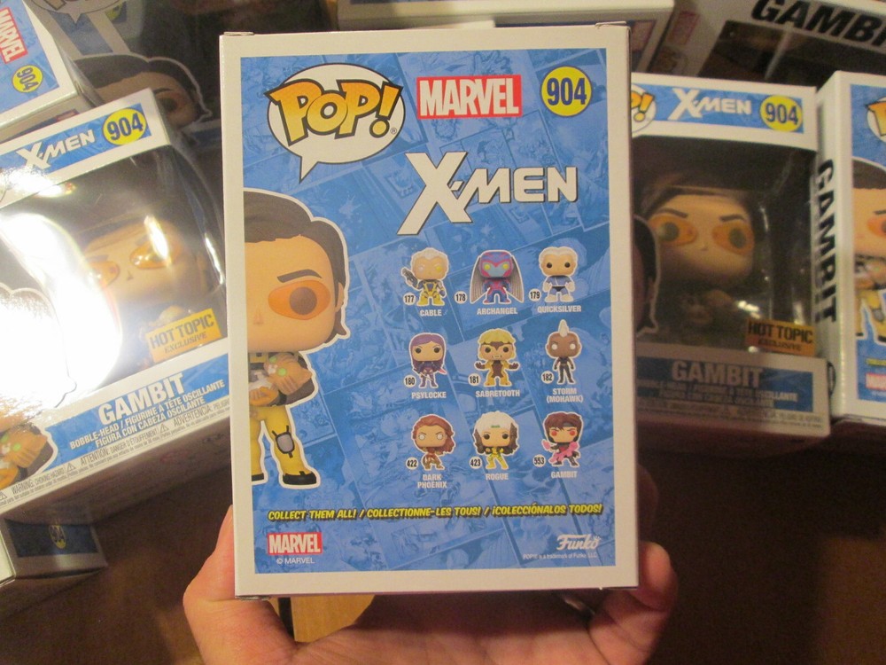 Funko POP MARVEL X-MEN GAMBIT # 904 EXCLUSIVE HOT TOPIC