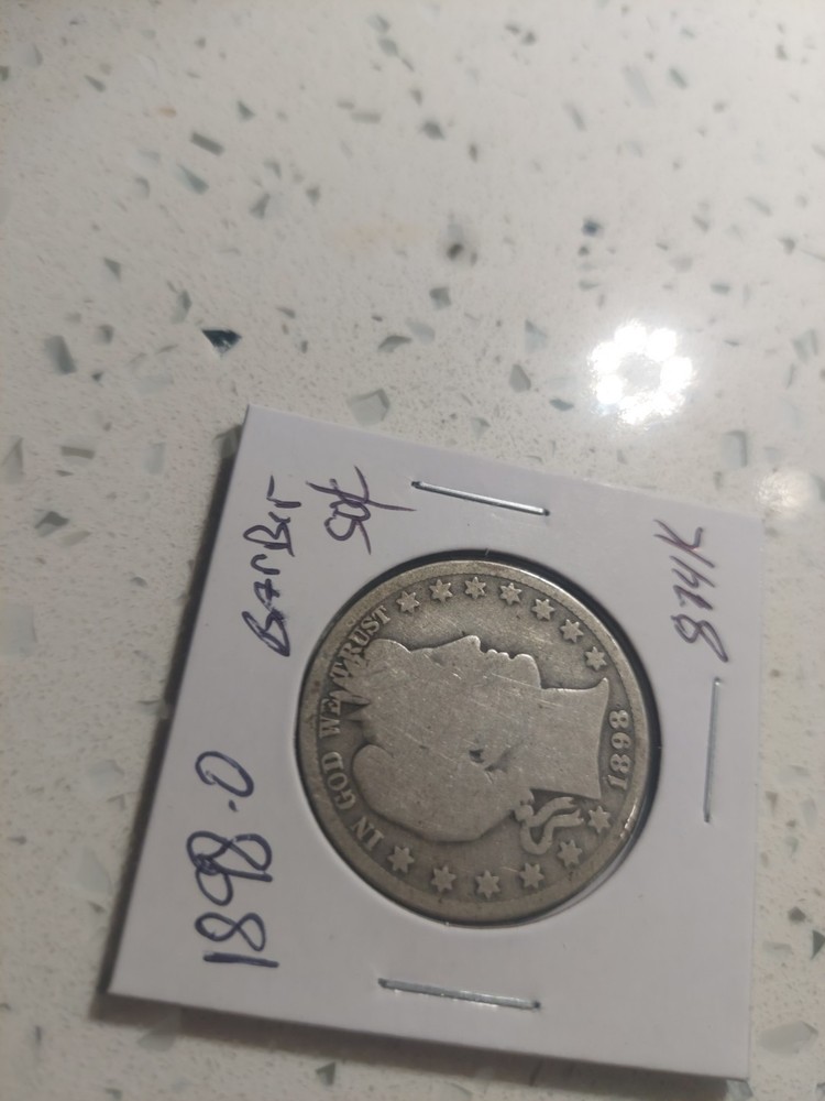 1898 O Barber Half Dollar
