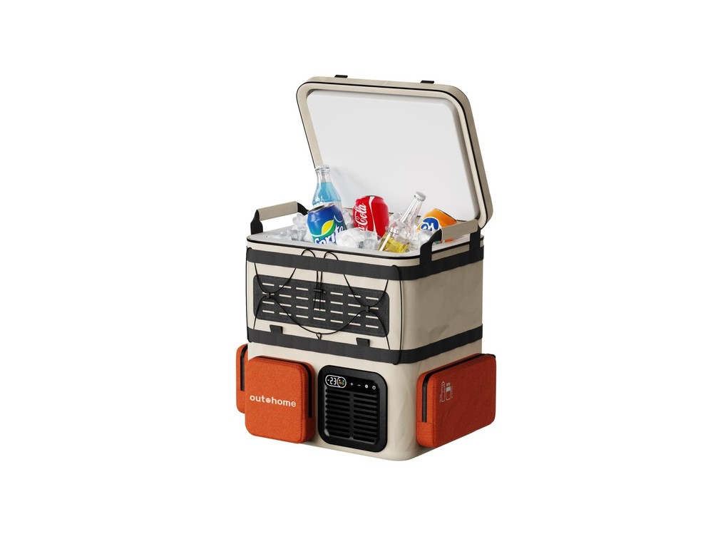 Portable Backpack Car Refrigerator, DC 12V Electric Fridge and Freezer,Electr...