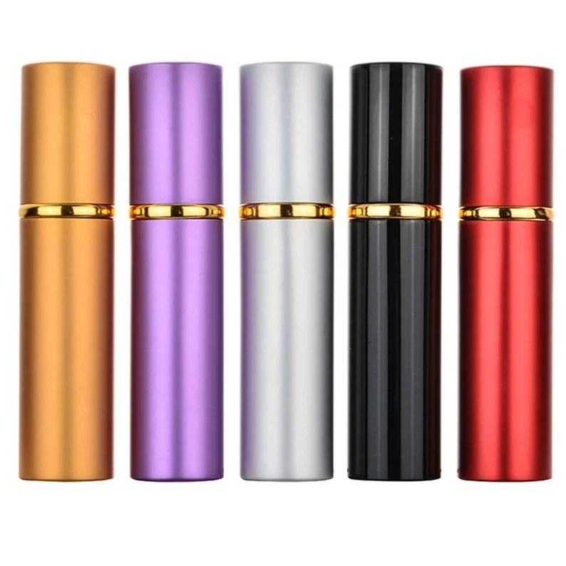 1 pc 10ml Refillable Aluminum Perfume Atomizer Mini Travel Spray Bottle