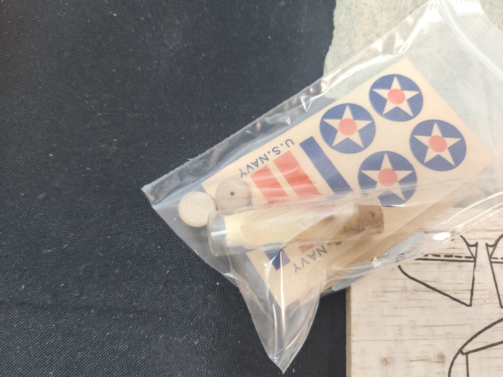 Vintage Balsa model plane kit Pacific Shelf Model Seversky P35 solid body model