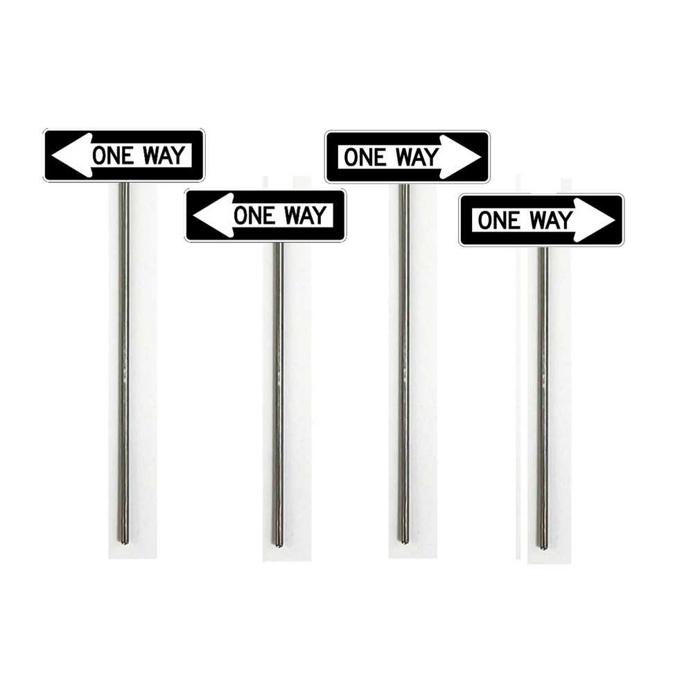 O Scale - Modern One Way Signs - 2 Pack
