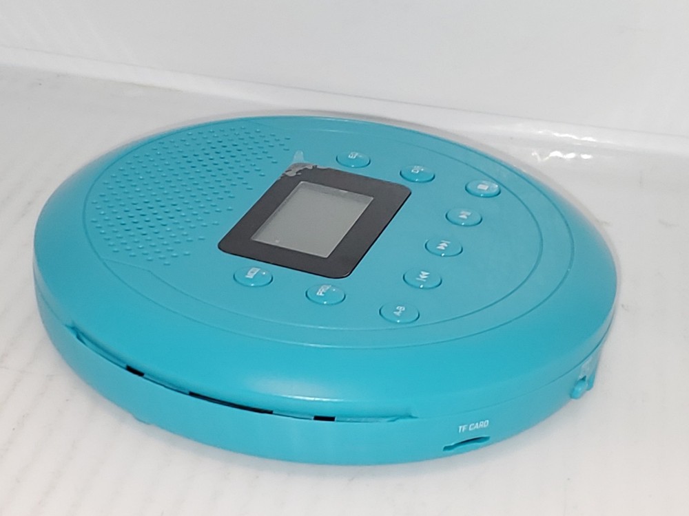 Monodeal Portable Rechargeable Personal Compact Disc CD Player MD-109B Blue.