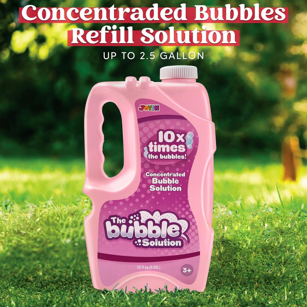 32 Oz Bubble Solution Refills (Close to 1L/ 2.5 Gallon), Concentrated Solution f