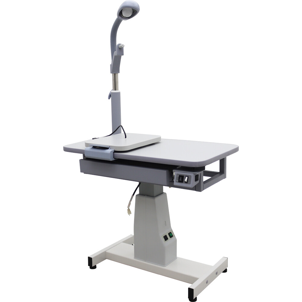 Auto Optical Optometry Table Eyeglass Test Adjustable Height 110V Load 165lbs