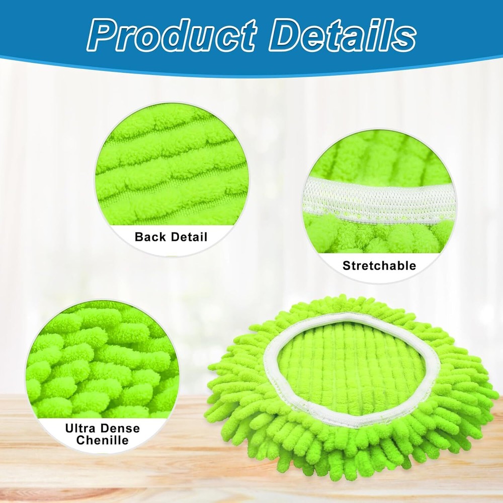 Spin Mop Heads Replacements for Ocedar Easywring 1 Tank System 3 Pack...