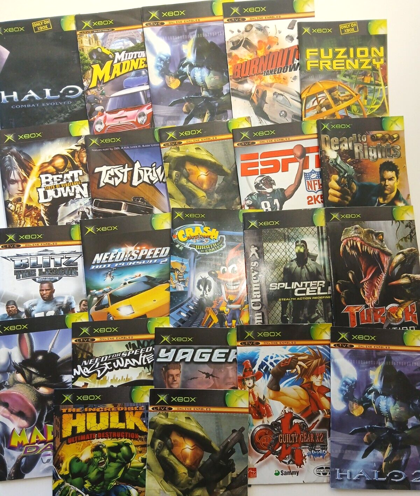 Microsoft XBOX Instruction Booklets/Manual/Manuals Only