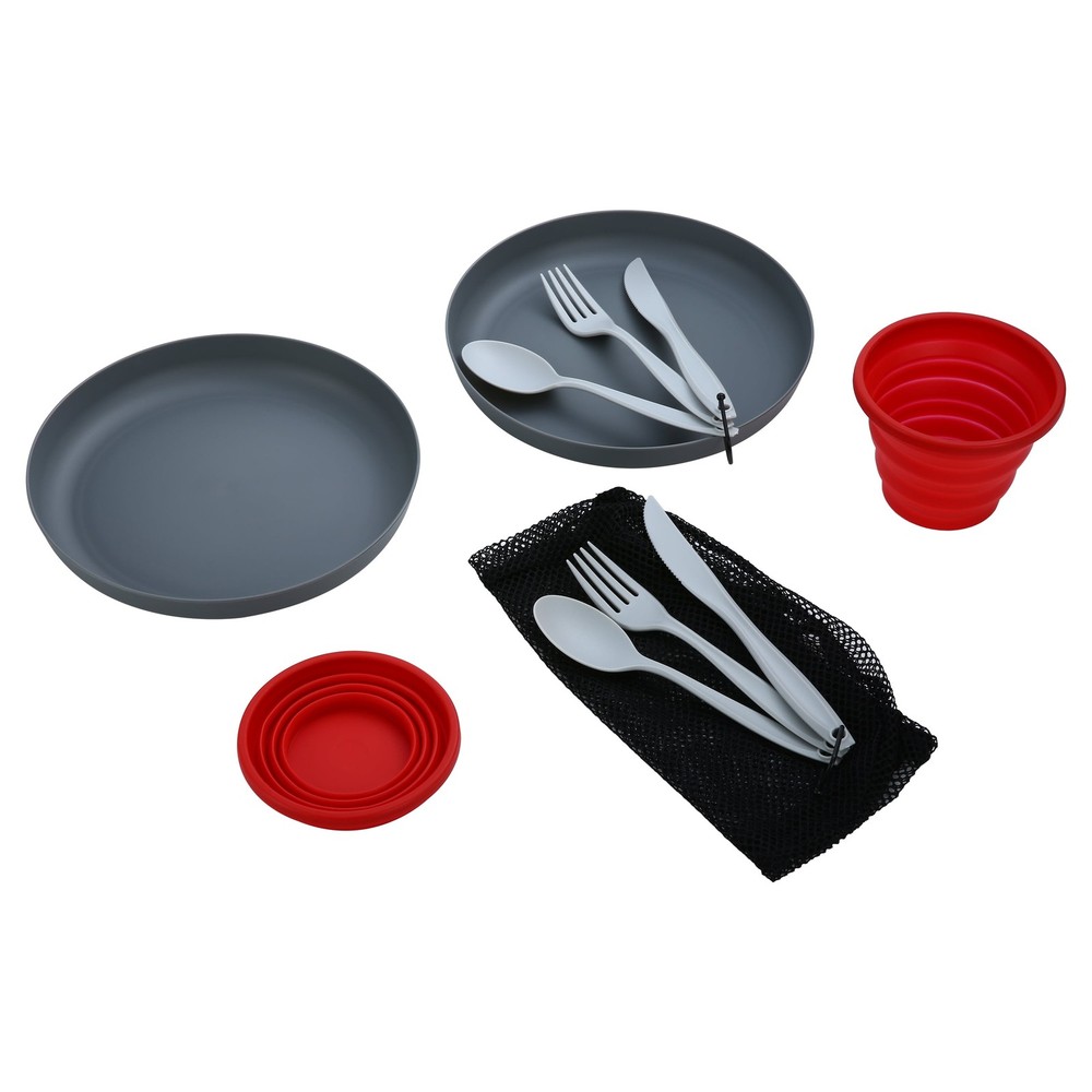 11-Piece Silicone Camping Mess Kit