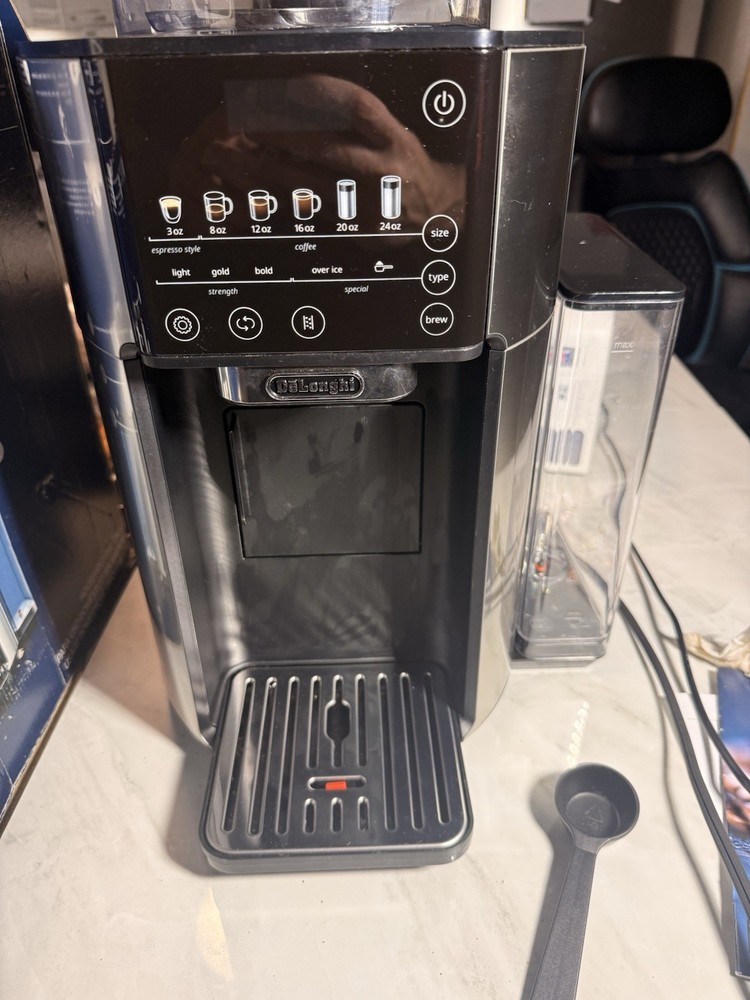 De'Longhi TrueBrew Automatic Coffee Maker, Digital Panel, Black/Silver used