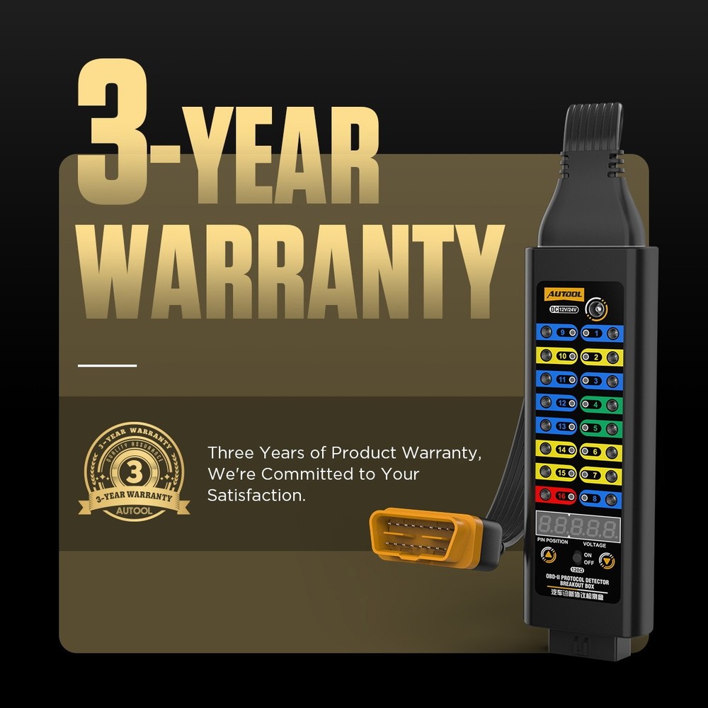 OBD2 Breakout Box OBDII Protocol Detector CAN Test Break Out Box Resistor Mode