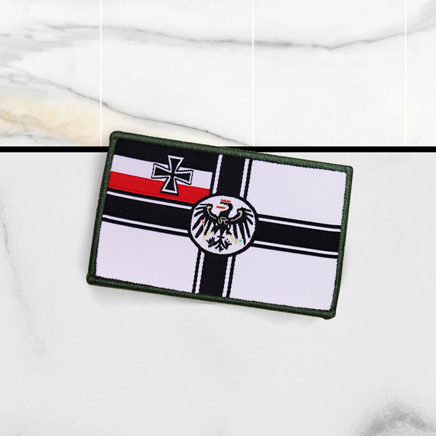 German Imperial Navy Battle Flag Iron On Patch